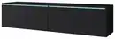 Bild 1 von TV-Lowboard mit LED ca. 140x30 cm Schwarz, Graphitfarben