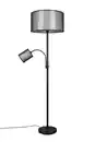 Bild 1 von Stehleuchte Burton Grau/Schwarz max. 40/60 Watt, Grau, Schwarz