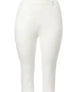 Twillhose in Caprilänge, weiß
