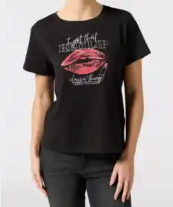 T-Shirt, schwarz