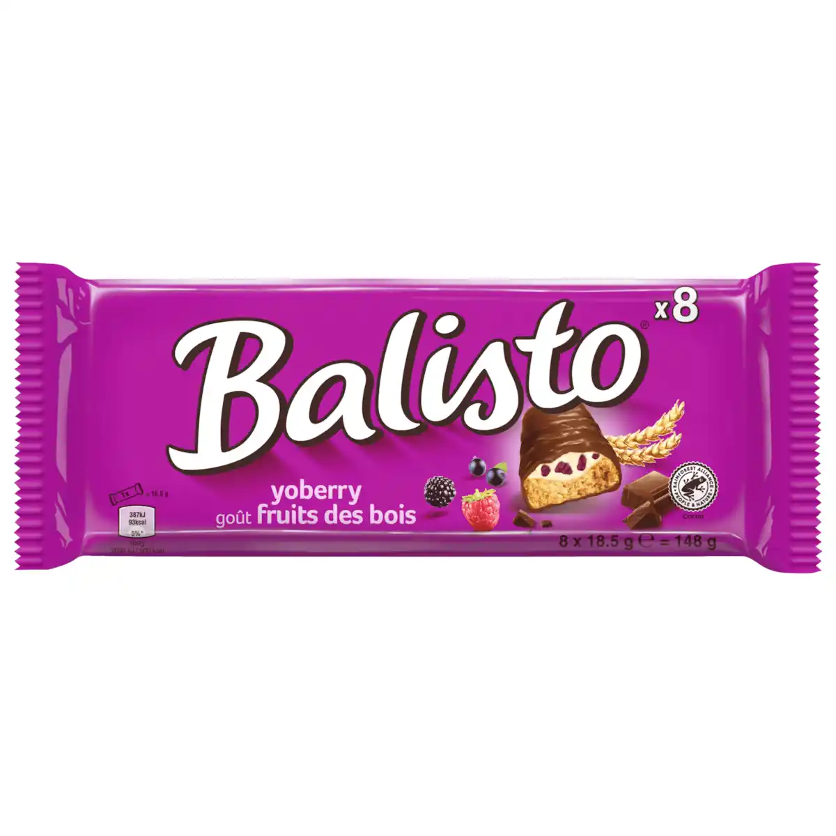 Bild 1 von Balisto Schokoriegel Joghurt-Beeren-Mix 8x18,5g