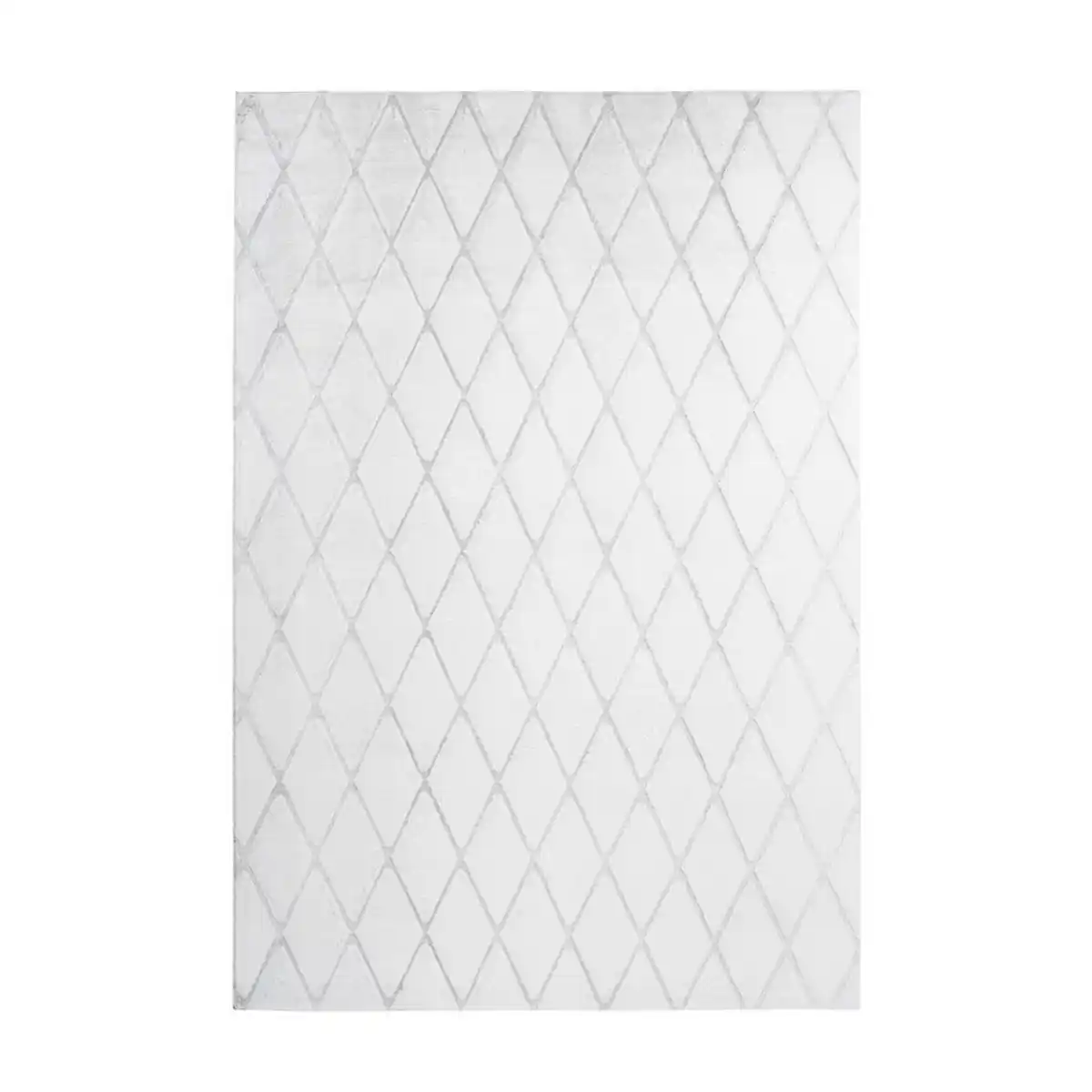 Bild 1 von Kayoom Teppich Vivica 225 Weiß / Graublau, Grau, Weiß, Textil, Struktur, rechteckig, 80x150 cm, pflegeleicht, Teppiche & Böden, Teppiche, Moderne Teppiche