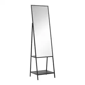 Spiegel Milana Schwarz ca.  46x171x41 cm, Schwarz