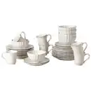 Bild 1 von Costa Nova Kombiservice Alentejo, Weiß, Keramik, 30-teilig, 320 ml,770 ml, Handmade in Europe, Essen & Trinken, Geschirr, Geschirr-Sets, Kombiservice