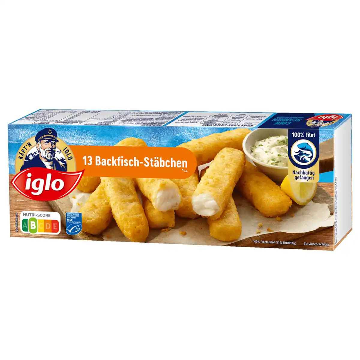Bild 1 von Iglo Backfisch-Stäbchen 364g