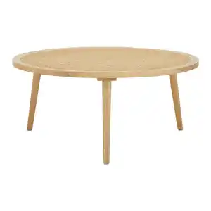 Couchtisch Douna Naturfarben Eiche Rund, Naturfarben