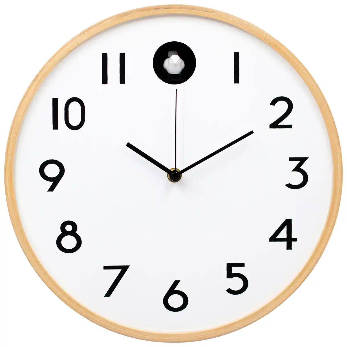 Bild 1 von Wanduhr Kukuk Natur/Weiß, Naturfarben, Weiß