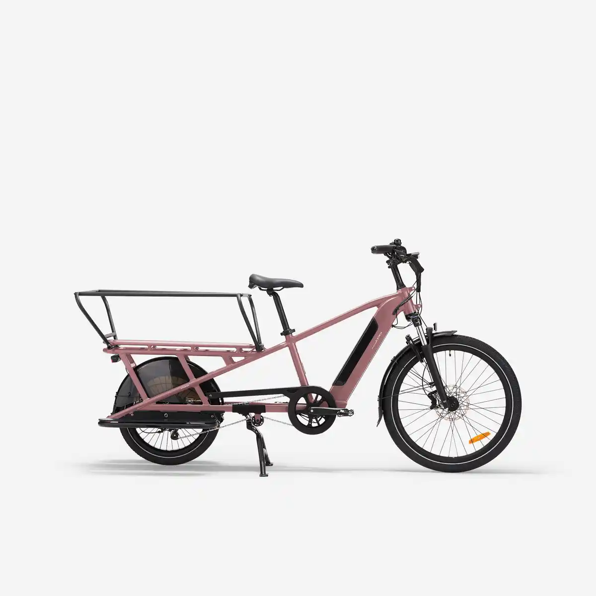 Bild 1 von BTWIN E-Lastenfahrrad Cargobike Longtail E Three 500 altrosa