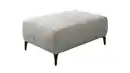 Bild 1 von Hocker Sitzhocker 79 x 111 cm  hellgrau Veloursbezug - SALO