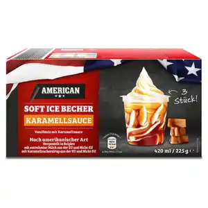AMERICAN Amerikanisches Soft Eis, Vanille-Caramel