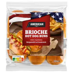 AMERICAN Brioche Hot Dog Roll 270 g