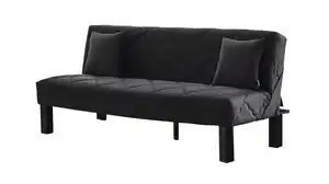 Einzelsofa 3-Sitzer anthrazit Schlaffunktion - 190 cm - MEXICO