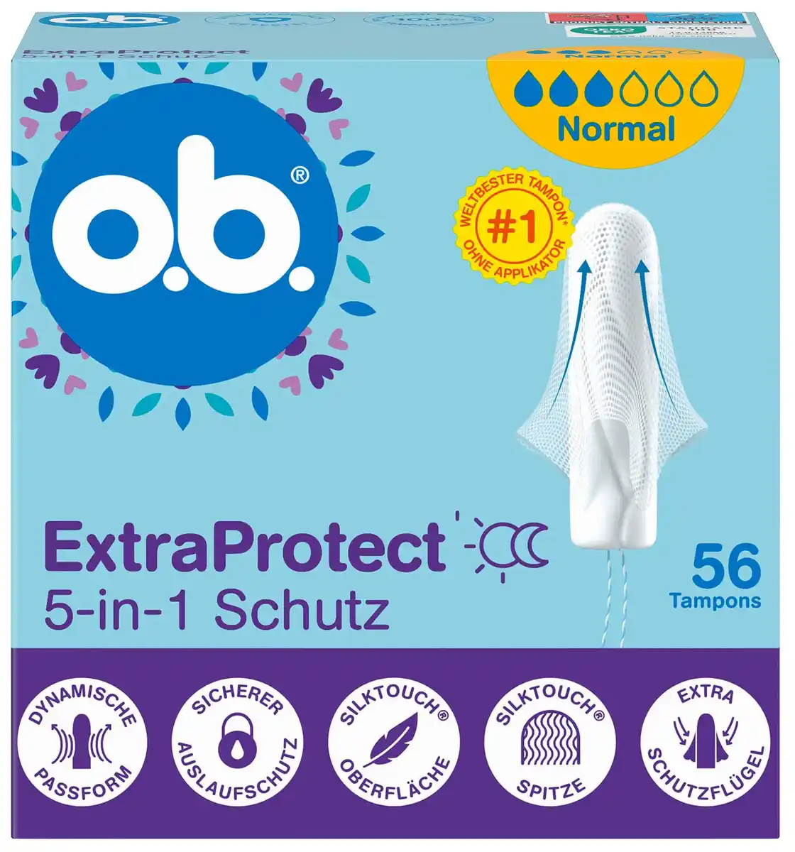 Bild 1 von O.B. Tampons Extra Protect, 36 - 56-St.-Packg.