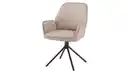 Bild 1 von Armlehnstuhl beige Drehstuhl Leder - COVELO