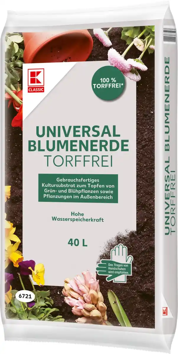 Bild 1 von K-CLASSIC Universal-Blumenerde 40 l, 40-l-Packg.