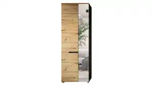 Garderobenschrank Spiegel Artisan Eiche anthrazit 190 cm - CANU