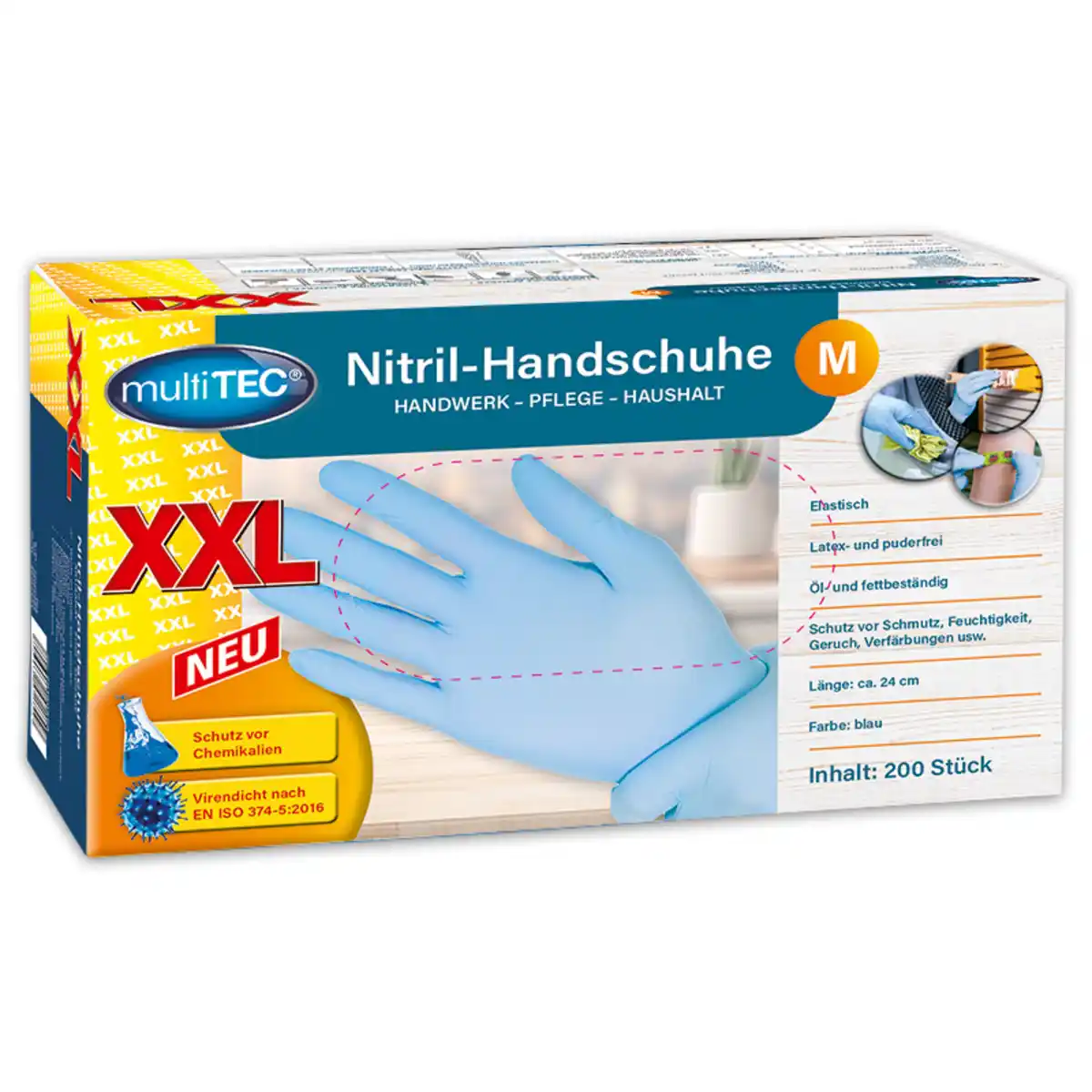 Bild 1 von Multitec Nitril-Einweghandschuhe 200er