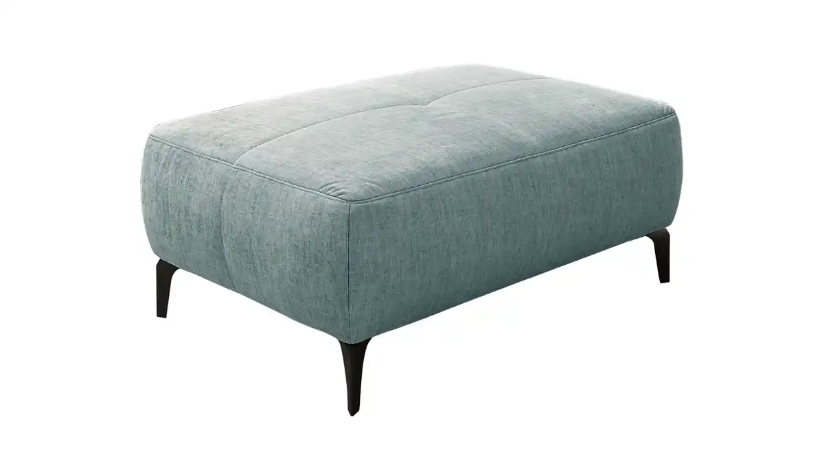 Bild 1 von Hocker Sitzhocker 79 x 111 cm blau Veloursbezug - SALO