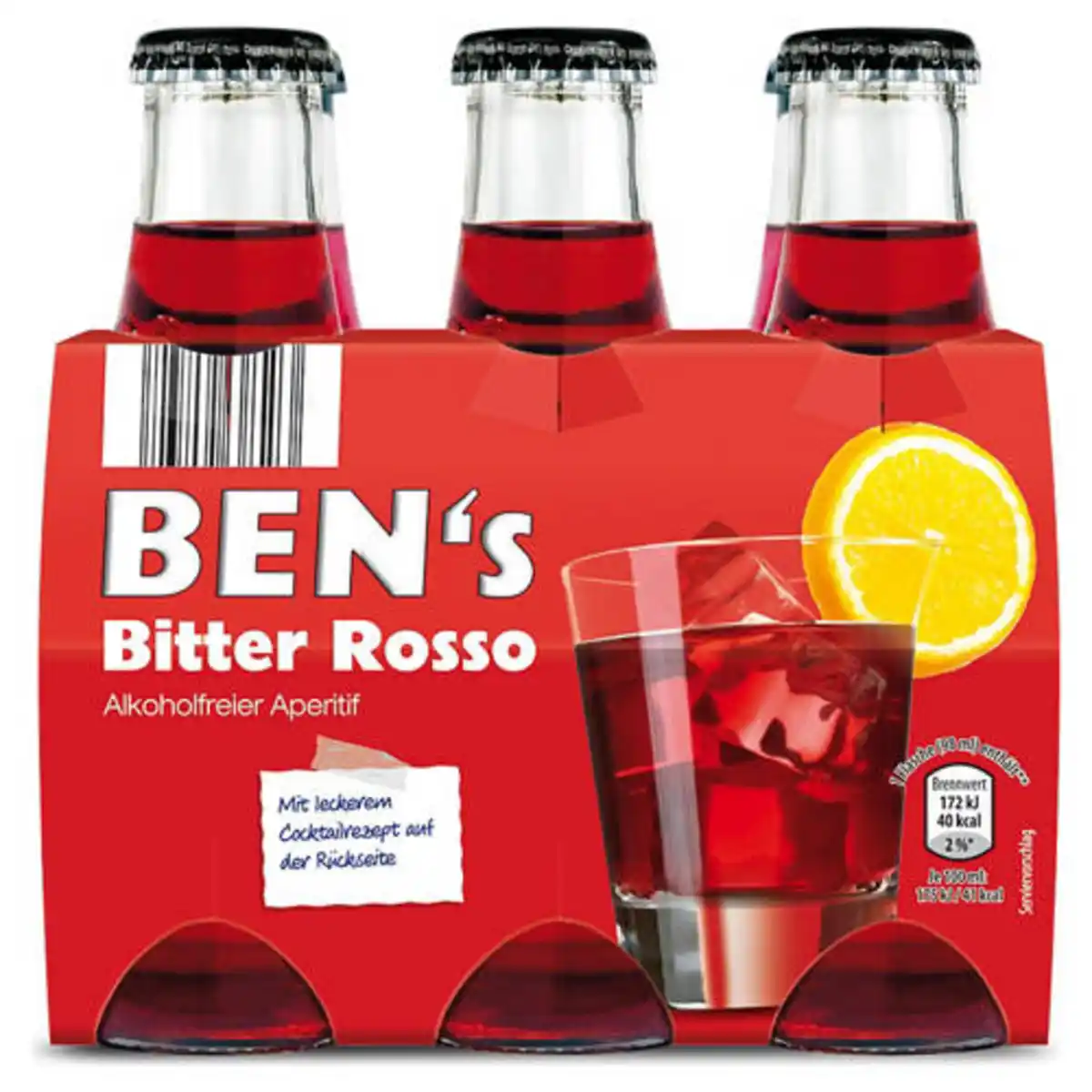 Bild 1 von SAN BENEDETTO Bens Bitter Rosso 6 x 98 ml
