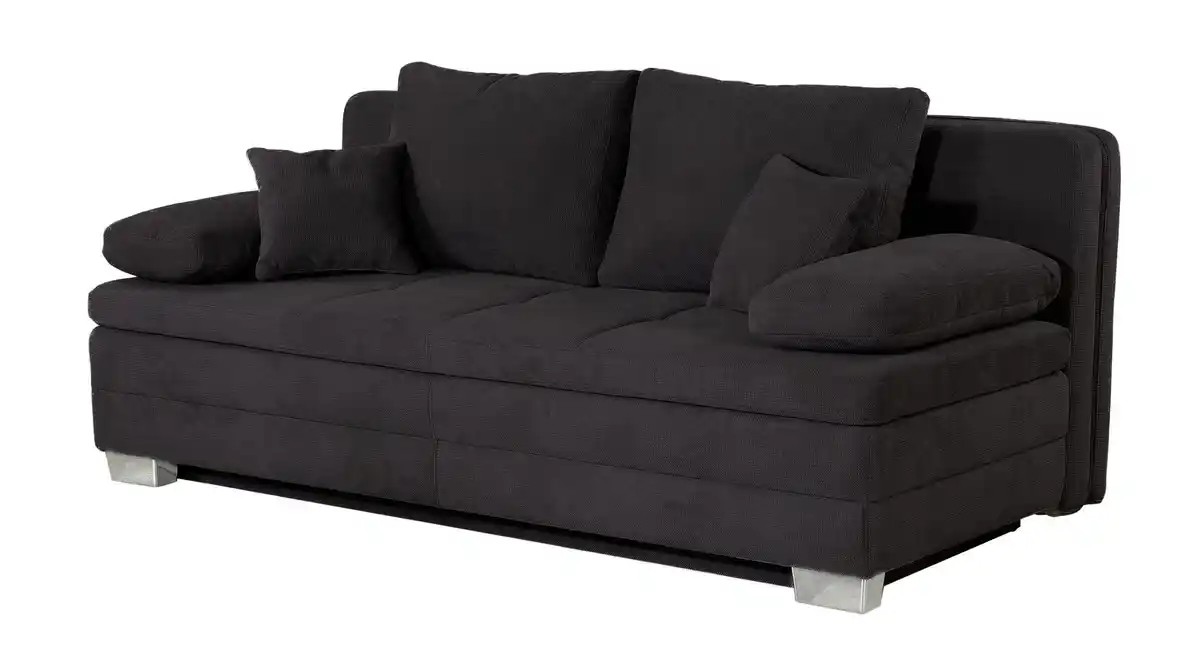 Bild 1 von Schlafsofa Bettkasten Dauerschläfer schwarz Federkern - LINDAU