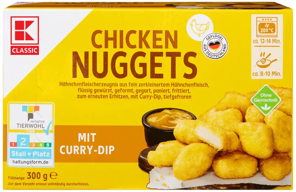 Bild 1 von K-CLASSIC Chicken Nuggets, 300-g-Packg.