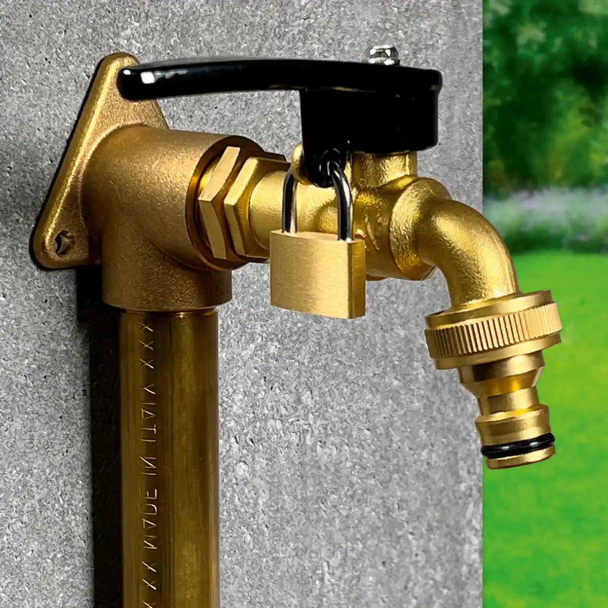 Bild 1 von Powertec Garden Abschließbarer Kugelauslaufhahn 1/2"
