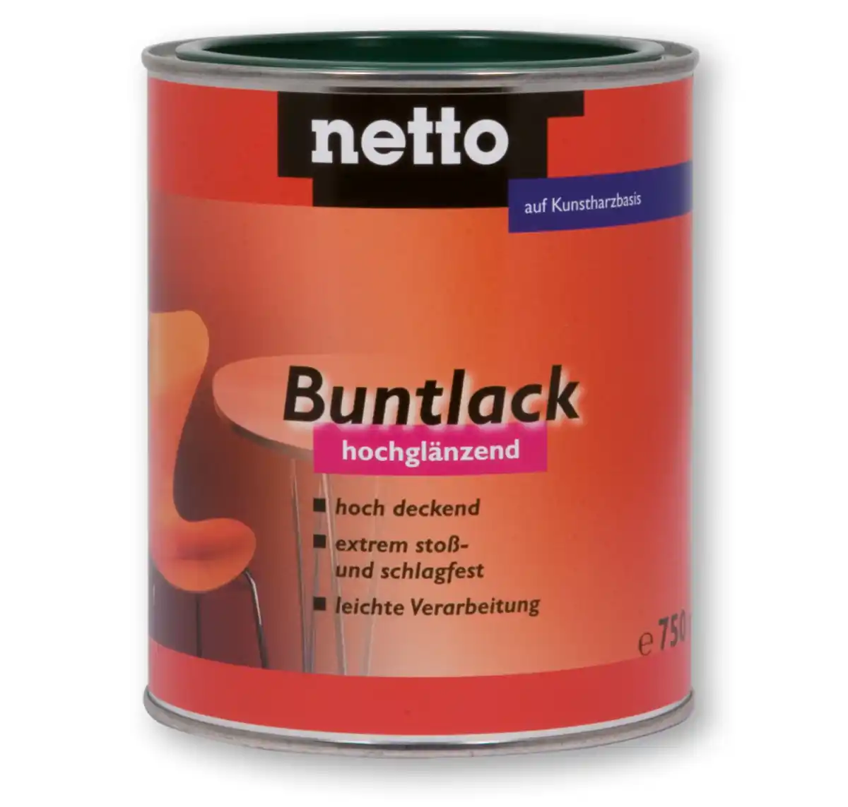 Bild 1 von netto Buntlack auf Kunstharzbasis 375 ml