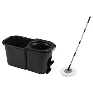 HOME CREATION Bodenwischer-Set, Mop, Schwarz