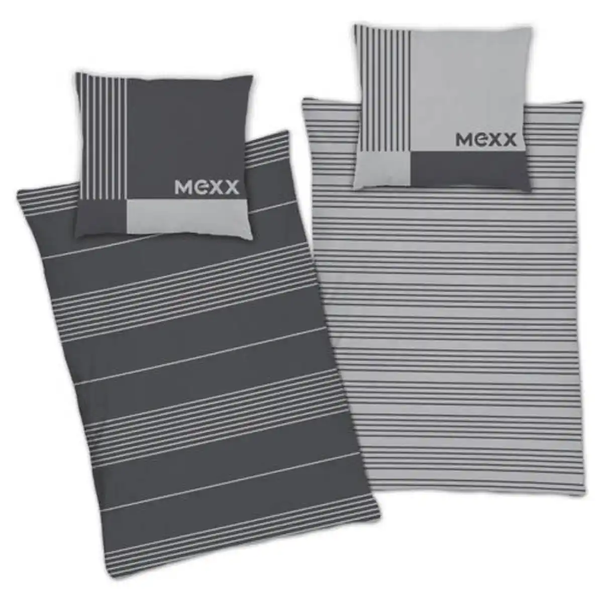 Bild 1 von MEXX Bettwäsche mit Reißverschluss, 155 x 220 cm, Dunkelgrau