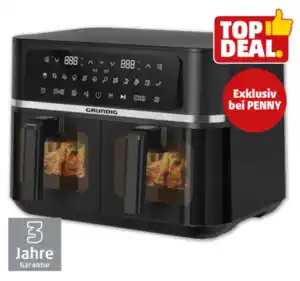 GRUNDIG Doppelkammer-Heißluftfritteuse FRY 7620L*