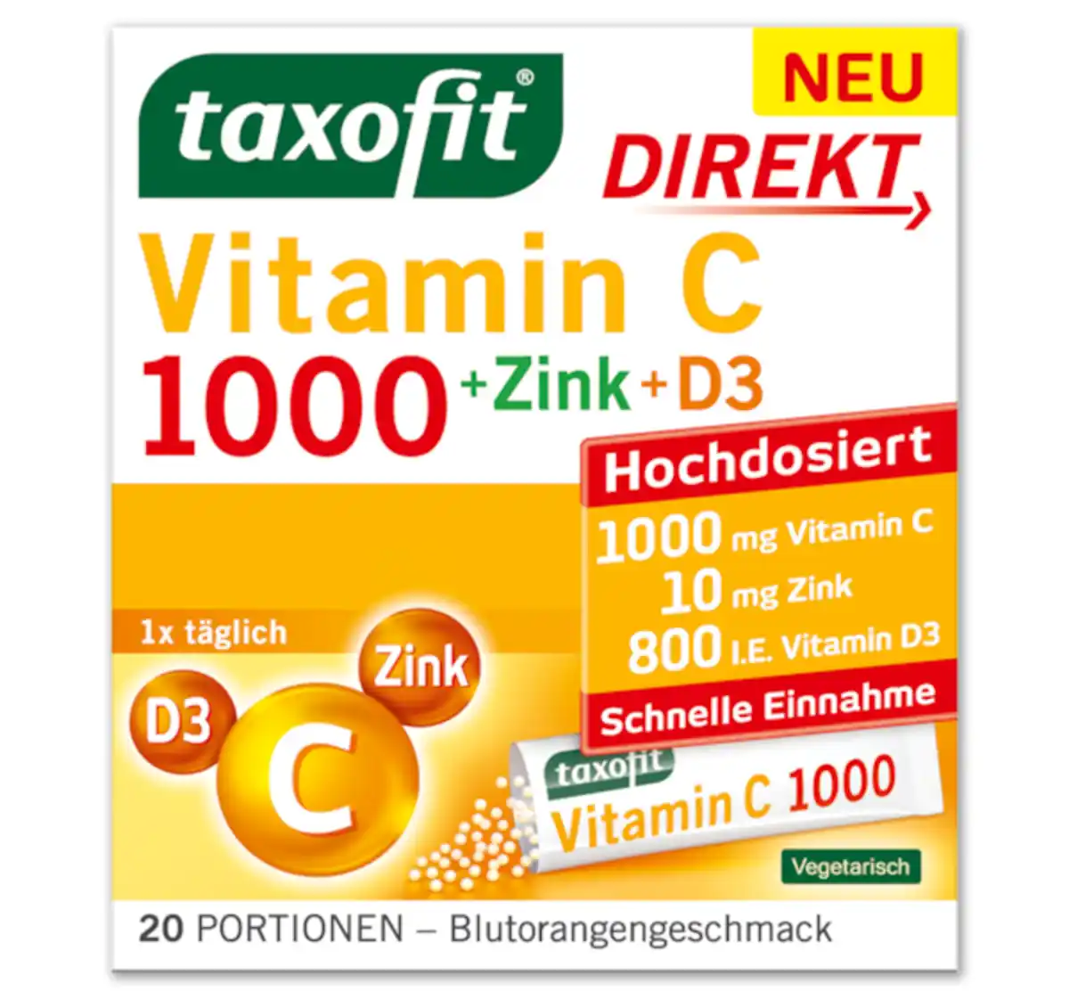 Bild 1 von TAXOFIT Vitamin C 1000*