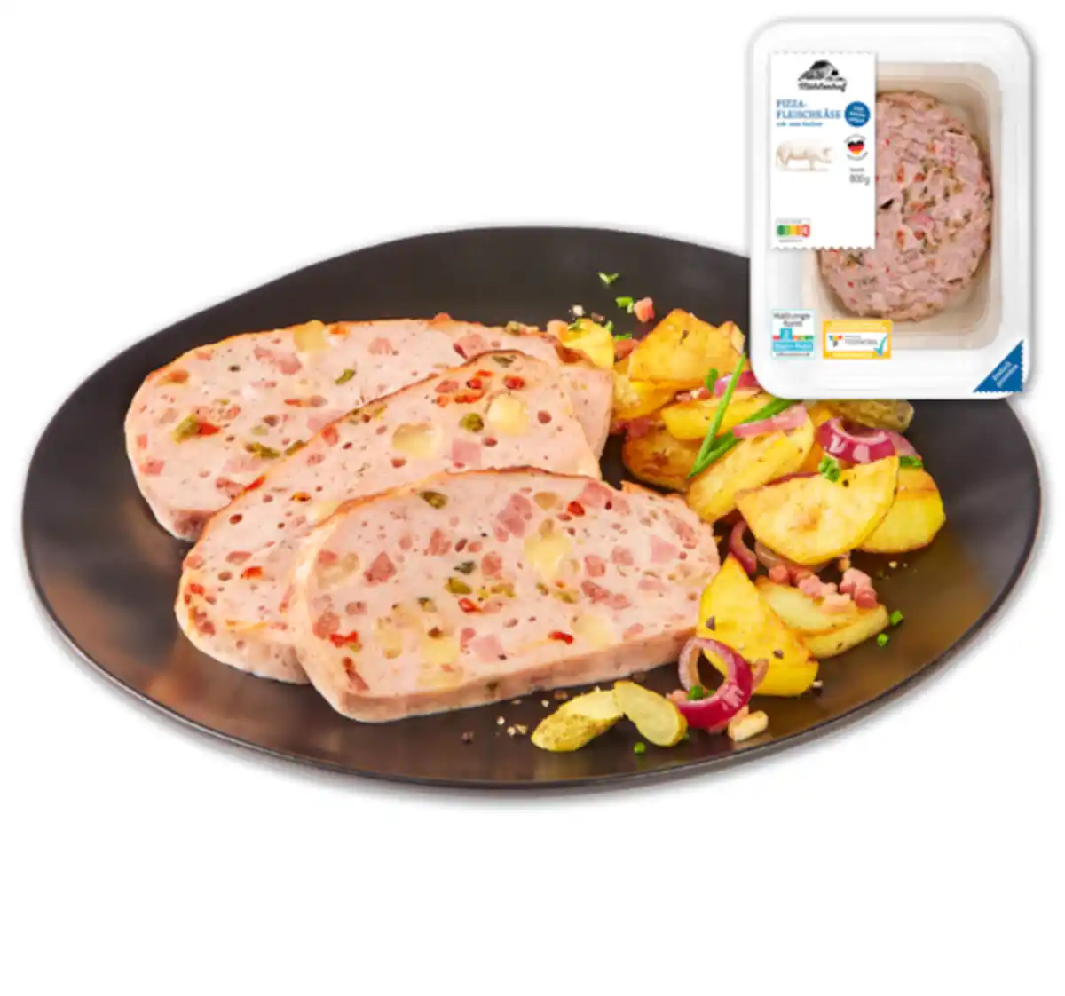 Bild 1 von MÜHLENHOF Frischer Schweine-Pizzafleischkäse*