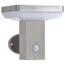 Bild 1 von LED Solar Wandleuchte eckig 4,4 W in silber mit Bewegungsmelder