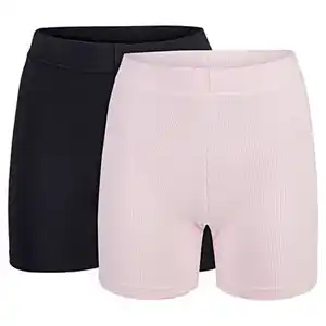 UP2FASHION BASICS Damen Radhose, Schwarz/Rosa, S 36/38