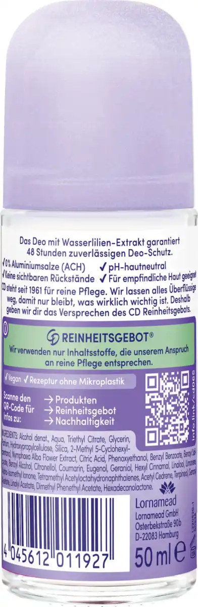 Bild 2 von CD Deo Roll-on Wasserlilie, 50 ml