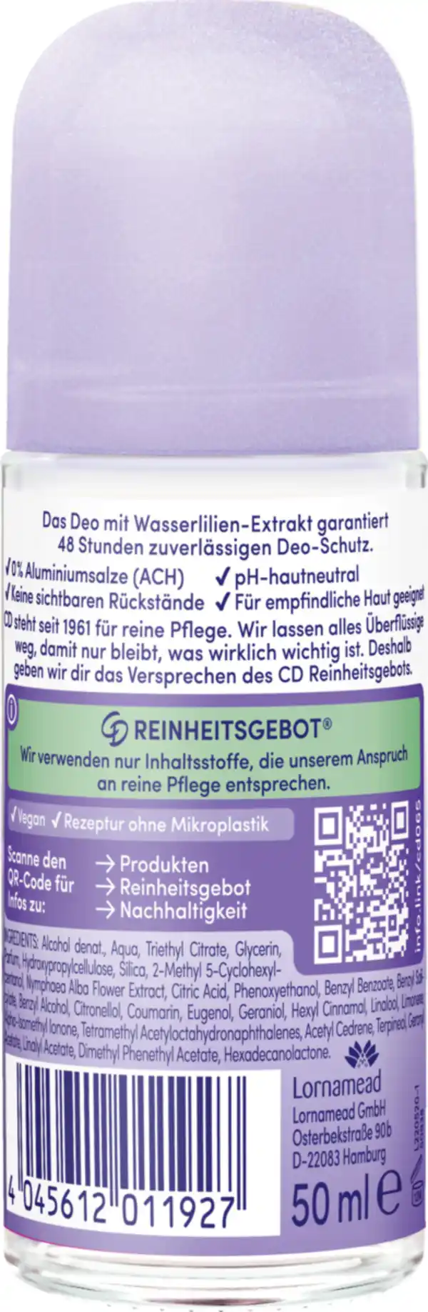 Bild 2 von CD Deo Roll-on Wasserlilie, 50 ml