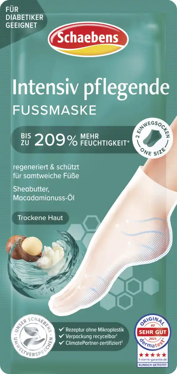 Bild 1 von Schaebens Intensiv pflegende Fußmaske