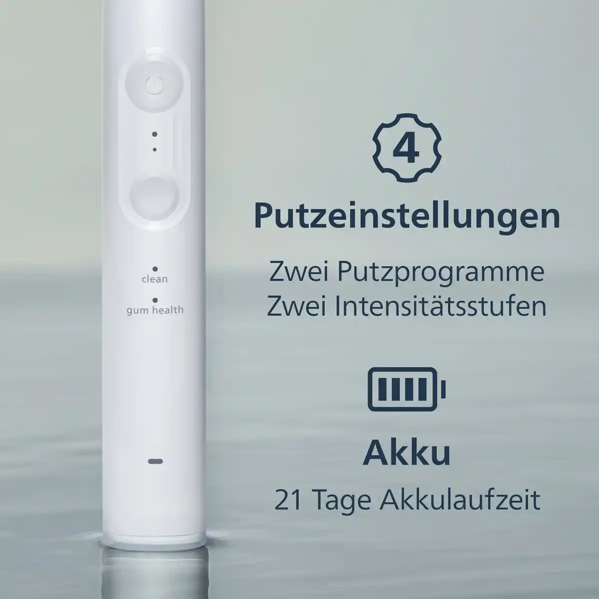 Bild 3 von PHILIPS Sonicare Elektrische Zahnbürste 4100 HX4043/52 schwarz