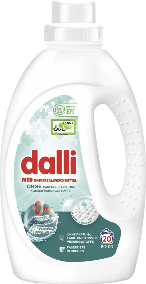 Bild 1 von dalli Universalwaschmittel Flüssig MED 20 WL