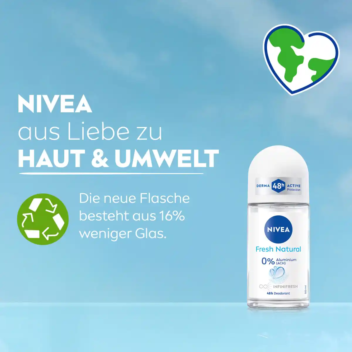 Bild 3 von NIVEA Fresh Natural Deo Roll-On, 50 ml