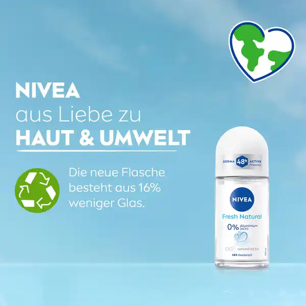 Bild 3 von NIVEA Fresh Natural Deo Roll-On, 50 ml