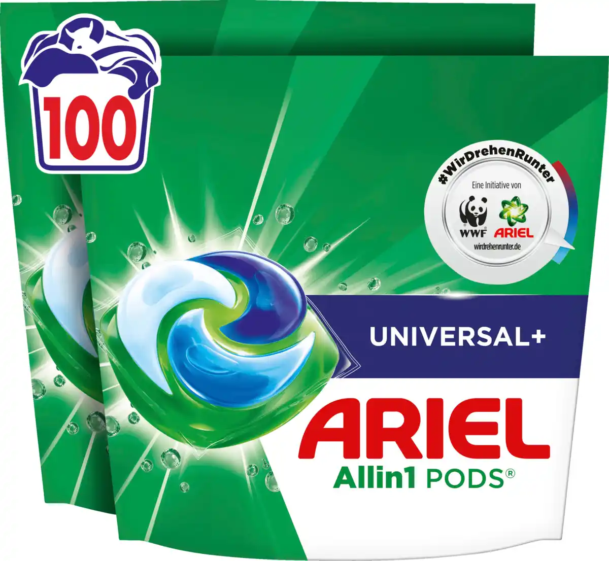Bild 1 von Ariel Vollwaschmittel All-in-1 Pods Universal Großpackung 100WL, 100 WL