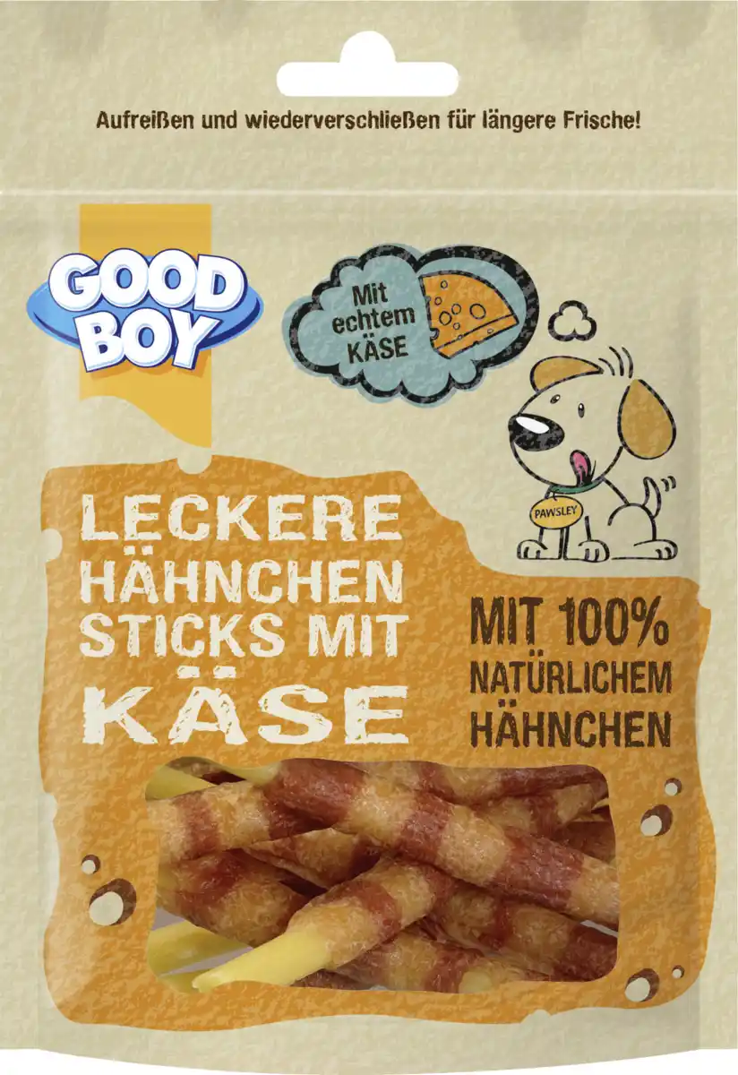 Bild 1 von Good Boy Käse-Hähnchen-Sticks, 80 g