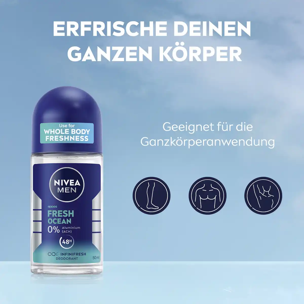 Bild 3 von NIVEA MEN Fresh Ocean Deodorant Roll-On, 50 ml