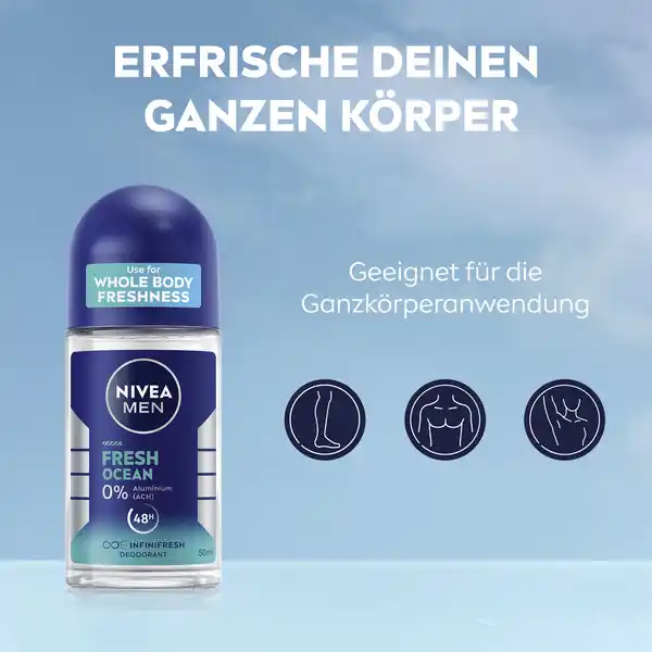 Bild 3 von NIVEA MEN Fresh Ocean Deodorant Roll-On, 50 ml