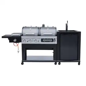 El Fuego Kombigrill schwarz 236 x 138 x 68 cm