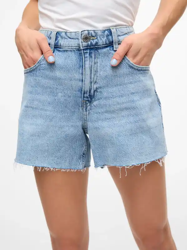 Bild 2 von Vero Moda VMTESS MR SHORT DNM S Shorts Blau