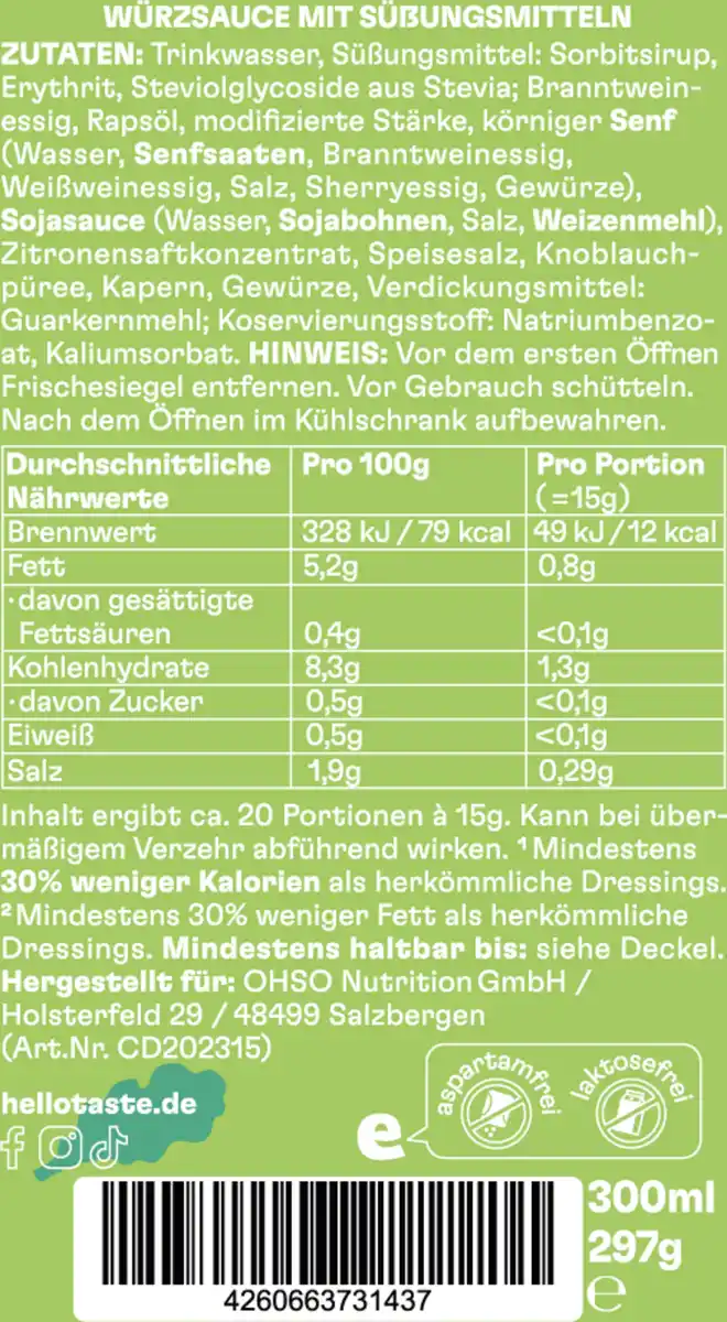 Bild 2 von hello taste Caesar Dressing, 300 ml