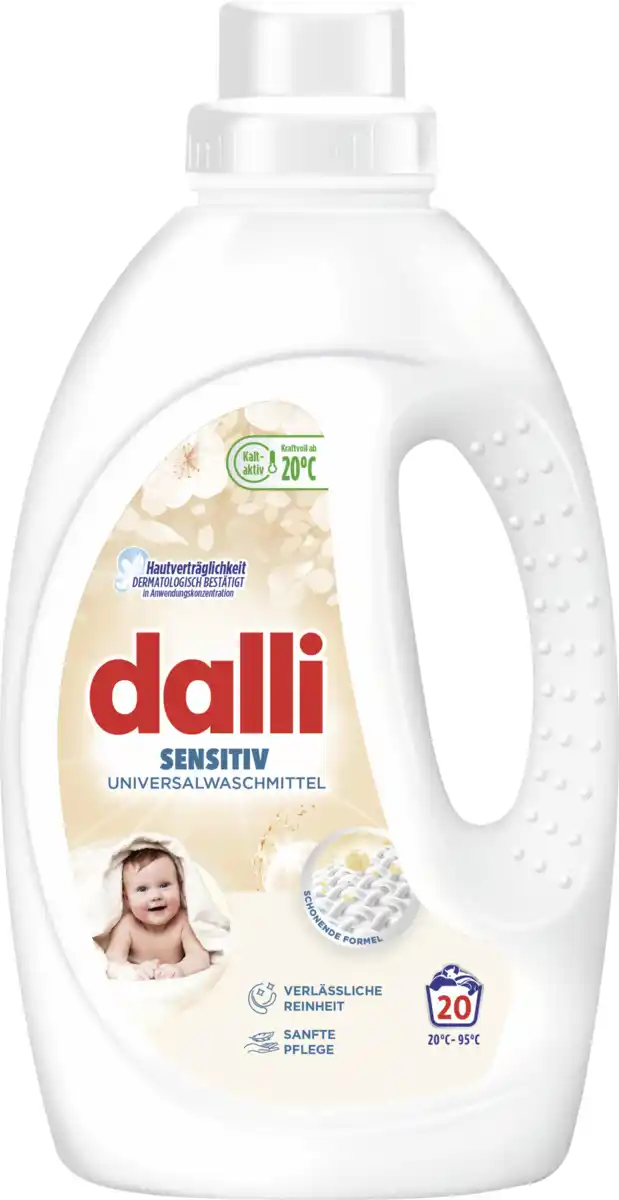 Bild 1 von dalli Universalwaschmittel Flüssig sensitiv 20 WL