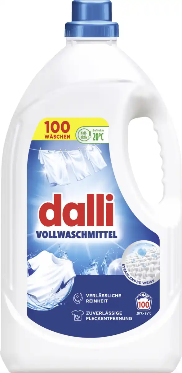 Bild 1 von dalli Vollwaschmittel Flüssig Großpackung 100WL, 100 WL